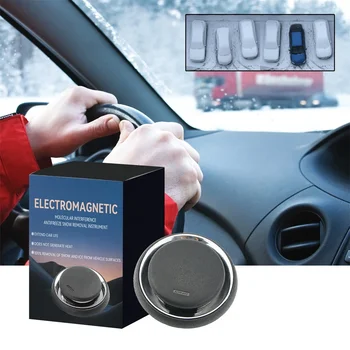 1-2PCS elektromagnetinis sniego valymo įrenginys Automobilių ledo šalinimo prietaisas Automobilio sniego valymas Molekuliniai trukdžiai Efektyvus atitirpinimas