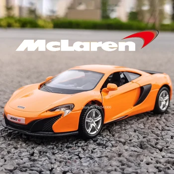 1/36 Dodge McLaren Boys Žaislinis automobilis Modelis Alloy Die Cast Pull Back Model Cars Kolekcinė dovana vaikams Žaislai Gimtadienio dovana