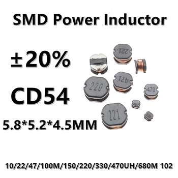 (10vnt.) CD45 SMD Wirewound Power Inductor 1/1.5/2.2/4.7/6.8/10/22/47/100M/150/220/330/470UH/680M 102 1000UH ±20% 5.8*5.2*4.5MM