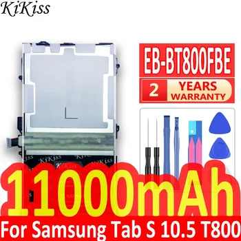 11000mAh planšetinio kompiuterio baterija Samsung Galaxy Tab S 10.5 SM-T800 T800 T801 T805 EB-BT800FBE Ličio jonų polimeras su sekimo numeriu