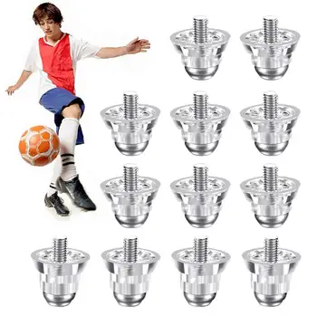12vnt Užsukite futbolo smeigių smeigių futbolo smaigalių pakeitimo rinkinį su metalinėmis galvutėmis regbio batų smeigėmis vyrams moterims berniukams ir mergaitėms