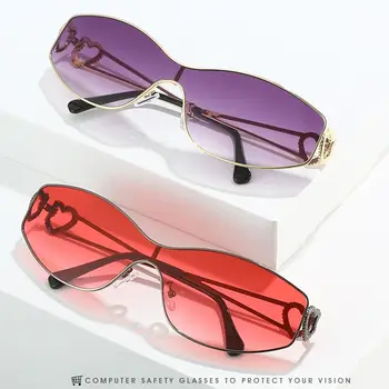 2023 Fashion Punk Y2K sportiniai akiniai nuo saulės moterims vyrams Madingas apvyniojimas aplink akinius nuo saulės Atspalviai Akiniai be apvadų UV400 akiniai