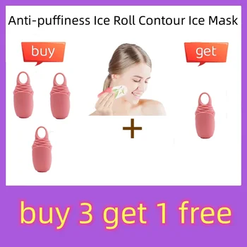 2023 Nauja anti-puffiness Ice Roll Contour Ice Mask Apply Face Eye Bags Ice Grid Snow Strip Style Silicone Apply Ice Mask