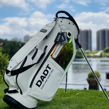 2023 Naujas korėjietiškas golfo krepšys Baltas caddy krepšys PU medžiaga Fashion Ultra-Light golfo stovo krepšys 골프백