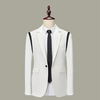 2023 Rudens nauji vyriški kostiumai Laisvalaikio verslo kostiumas Paltas Mada Viengubas kostiumas Top Laisvi švarkai Švarkas vyrams