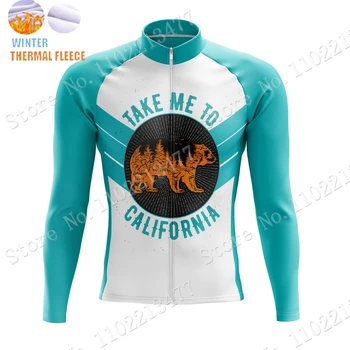 2024 Kalifornija JAV dviračių marškinėliai ilgomis rankovėmis Armijos Respublikos apranga Lenktynių plento dviračių marškinėliai Dviračių viršūnės MTB uniforma Ropa