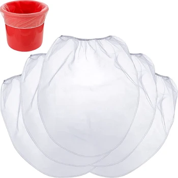 25 vnt 5 galonų elastinio viršutinio dažų filtro maišeliai baltas smulkus tinklinis maišelis dažų filtro maišelis hidroponikos dažymo sodininkystei