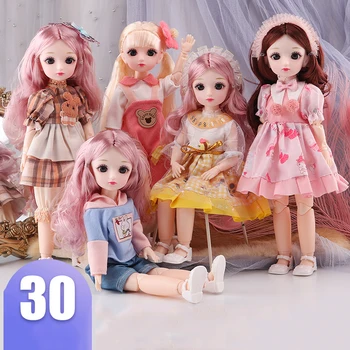 30cm Lėlių drabužiai 1/6 BJD Lėlių mados princesės suknelė Lėlių aksesuarai Žaislai mergaitėms