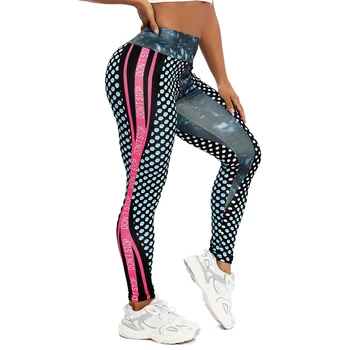 3D Printed Leggings Fitness Moteriškos jogos kelnės Bėgimo pėdkelnės Treniruotė Leggins Plonos kelnės 2022 Naujos gatvės apranga Laisvalaikio kelnės