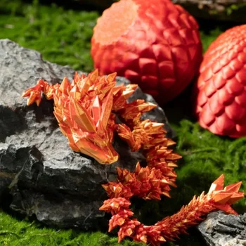 3D spausdinimas Drakono kiaušinis Žaislas Drakono statula Žuvų bakas Apželdinimas Dekoravimas Maži papuošalai Figūrėlės Modelis Žaislas Gimtadienio dovana