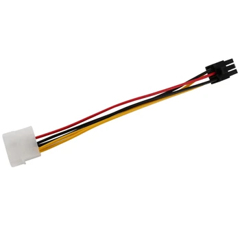 4-Pin Vyriškas į 6 kontaktų lizdas Maitinimo kabelis, skirtas PCIe PCI Express adapteriui