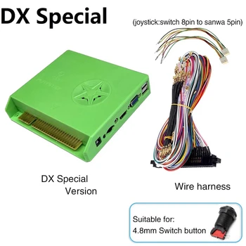 5000 In 1 DX Special Arcade žaidimų konsolė Jamma pagrindinė plokštė+4.8Mm Jamma kabelis Pandora Saga Box DX Special HD VGA