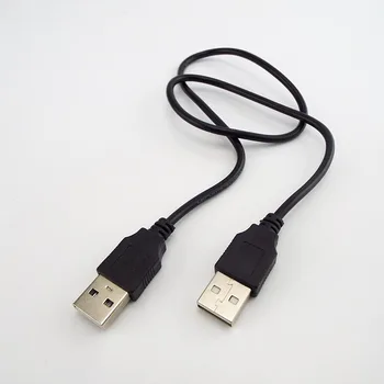 50cm 5v usb A vyriškas ir vyriškas adapteris Jungties kabelis Plėstuvo laidas Prailginimo laidas USB A į USB A laido linijos maitinimas