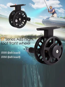 ABS plastikinis aukštakulnis priekinis ratas Muselinė žūklė Poledinės žūklės ratas Ritės apvijos ritė Ritė Aukštos kojos Ratų žvejybos priedai