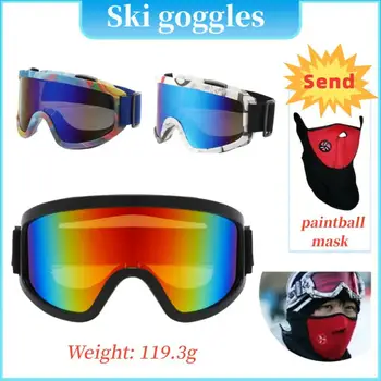 Anti-Fog Slidinėjimo akiniai Motociklų akiniai Žiemos snieglenčių slidinėjimo akiniai Lauko sportas Vėjo nepraleidžianti slidinėjimo kaukė Nuo bekelės akiniai Šalmas