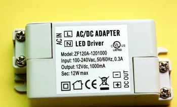 Atvyksta naujas led vairuotojas!! naujas dizainas populiarus lengvas DC adapteris tvarkyklės transformatorius 12w 12v 100vnt didmeninė prekyba daugiau nuolaida