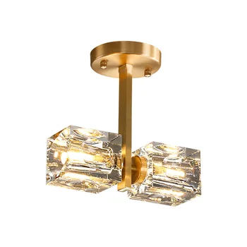 Auksinis krištolo šviestuvas Varinė pakabinama lempa miegamajam Rūbinė Vonios kambarys Prabangūs žvakidės žibintai Veidrodinis sieninis šviestuvas Koridorius