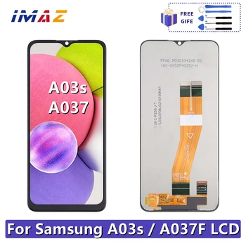 Aukštos kokybės ekranas Samsung Galaxy A03s LCD A037F A037M A037FD A03S ekranas Jutiklinio ekrano skaitmeninimo priemonė, skirta Samsung A03s LCD