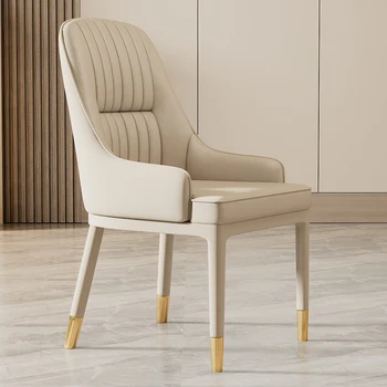 Balto metalo valgomojo kėdės Modernios auksinės kojos Laisvalaikis Šiaurės kėdė Valgomasis Virtuvė Ergonomiški nameliai Salle Manger Namų baldai