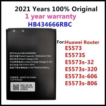  Baterija HB434666RBC Huawei maršrutizatoriui E5573 E5573S E5573S-32 E5573S-320 E5573S-606 -806 Didelės talpos 1500mAh