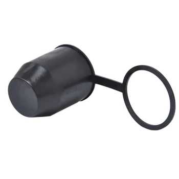Black Tow Bar Ball Push-in tipo dangtelio dangtelis Automobilio prikabinimo priekabos apsaugos dangtelis EIG88 Tinka RV priekabai