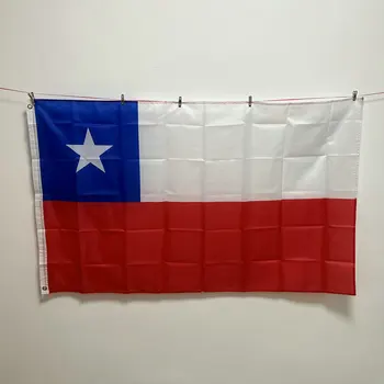 CCHJ vėliava Nemokamas pristatymas 90x150cm Čilės vėliava Nacionalinės vėliavos Poliesterio vėliava