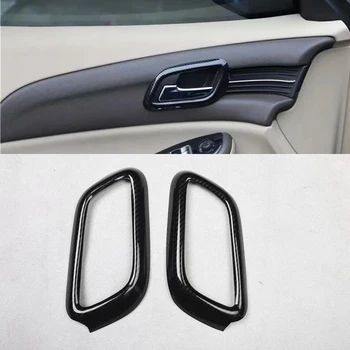Chevrolet Malibu 2012-2014 2PC Carbon Fiber ABS automobilio šoninių durų salono rankenos dubens apsaugos dangtelio dangtelio apdailos bagetai Automobilio stilius