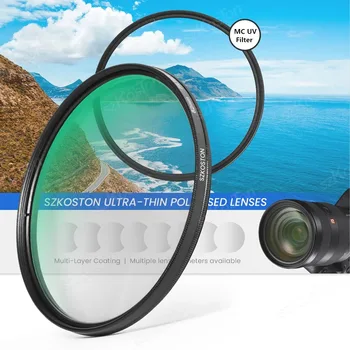 Concept MCUV filtras 37-86mm itin plona optika Daugiasluoksnė ultravioletinės apsaugos kamera UV objektyvo filtras