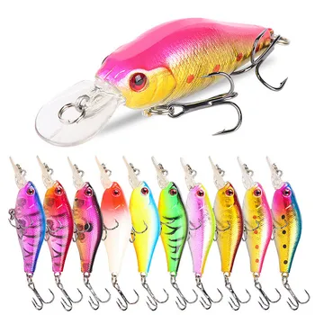 CRANKBAIT Hard Bionic Artificial Fake Bait Fishing Lure Noise Bead Sinking Water 9cm 7g All for Fishing Goods Accessories Y170