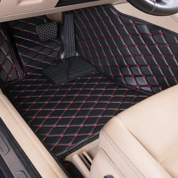 Custom Leather Car Floor Kilimėliai 100% Kia Ceed 2014-2018 Auto Foot Pads Stiliaus aksesuarai Interjero tapetai Para Carros 차량용품