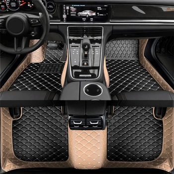 Custom Style automobilių grindų kilimėliai Audi A7 Sportback 4GA 4GF 2010-2018 metai Interjero aksesuarai Kilimas Dviejų spalvų dėlionė