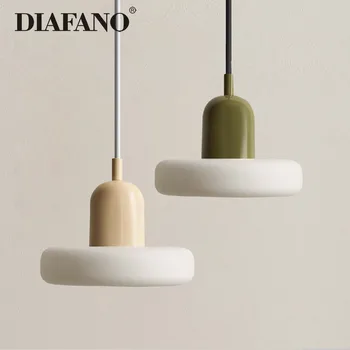 Danijos naujo dizaino stiklo pakabinamas šviesus saldainių spalvos šviestuvas svetainei miegamasis studijų valgomojo baras Vidaus dekoratyviniai įrenginiai