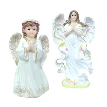 Darbastalio angelo figūrėlė Religiniai amatai Dekoratyviniai svetainės automobiliniai stalai