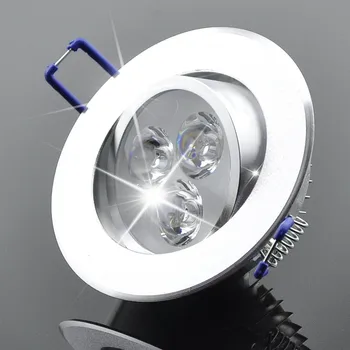 Didmeninė prekyba 9W lubų apšvietimas Epistar LED lubų lempa Įleidžiama taškinė lemputė AC85-265v namų apšvietimui LED lemputės lemputė