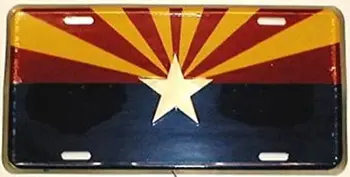 Dixie Arizona Starburst valstybinės vėliavos valstybinis numeris