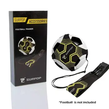 Football Kick Trainer Soccer Training Aid Laisvų rankų įranga Solo treniruočių įranga su diržo elastine virve vaikams suaugusiems Dropshipping