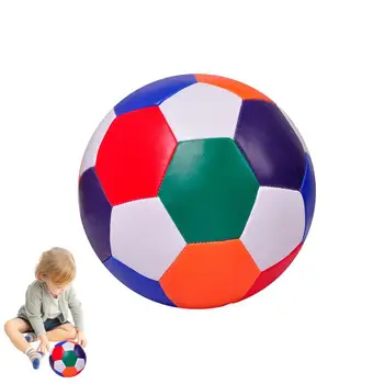 Futbolo kamuolys Minkšti maži futbolo kamuoliai vaikams Įdaryti futbolo kamuolio drabužiai Atsparus minkštas futbolo žaislas gimtadienio vaikų dienai
