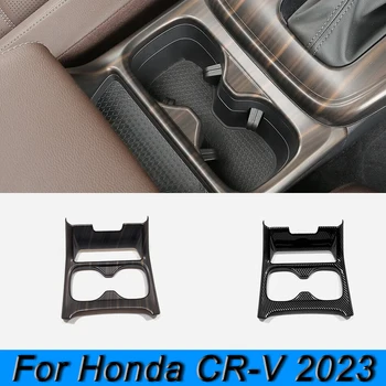 Interjero puodelio laikiklio dekoravimo dangtelio apdaila Automobilio lipduko stilius Honda CR-V CRV 2023 ABS automobilių stiliaus aksesuarai