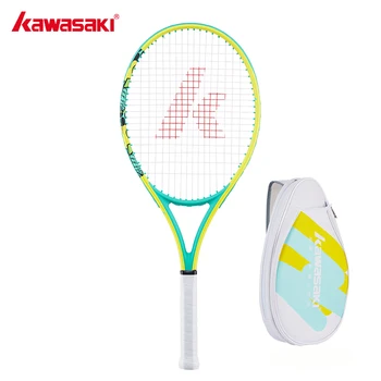 Kawasaki teniso raketė su teniso krepšiu Anglies pluošto ovalus rėmas Pradedančiųjų treniruotės Moterų vyrų teniso raketė