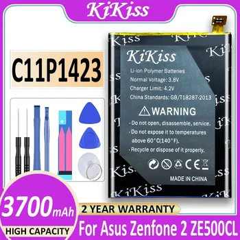 KiKiss Mobile ASUS didelės talpos C11P1423 baterija ASUS ZF2 ZE500CL Z00D 3700mAh + įrankiai