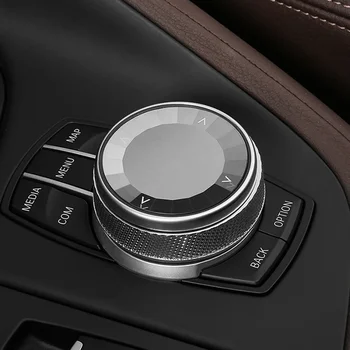 Krištolas/keramika Automobilio multimedijos mygtukų dangtelio apdailos rankenėlės lipdukas skirtas BMW E90 E91 E92 F06 F10 F18 F20 F30 F31 F02 F25 F26 E70 E71