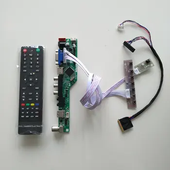 LCD LED TELEVIZORIUS, HDMI suderinamas su AV USB VGA AUDIO vairuotojo kortelės kabeliu Valdiklio plokštė 