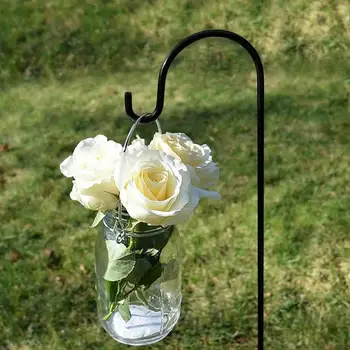 Lengva įdiegti Sodo dekoravimas Gėlių ekranas Gėlių krepšelio pakaba Elegantiškas įspūdingas patvarumas Piemens kablys Stilingas tvirtas