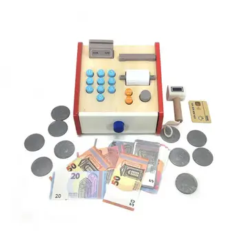 Medinis modeliavimo turgus Kasos aparatas Pinigų bankininkystė Apsimestinė dėžutė Pinigai ir bankiniai žaislai Pinigų saugojimo dėžutės Kalėdinės dovanos
