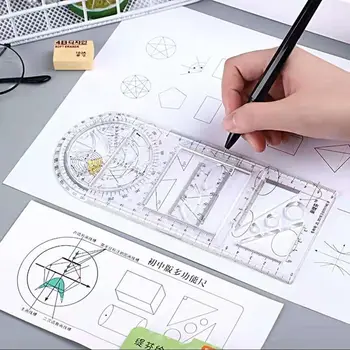 Meno dizainas studentams Mokyklos biuro reikmenys Mokyklos veiklos brėžinys Matavimo šablonas Matavimo įrankis Protraktorius Geometrinė liniuotė