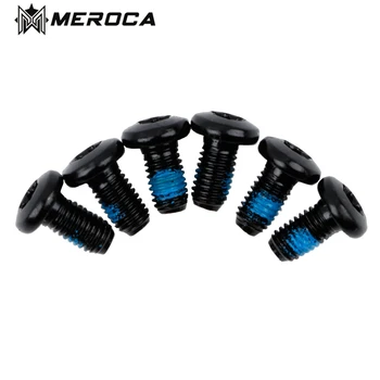 MEROCA 6 dalių dviračių diskinių stabdžių rotoriaus torx varžtai T25 M5x11.5mm Iamok kalnų dviračių plieniniai tvirtinimo varžtai
