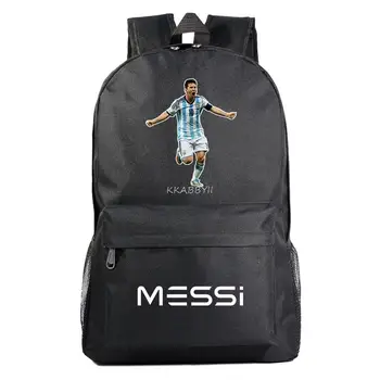 Messi mokyklos kuprinė Kelioninė kuprinė Paauglių mergaičių berniukų nešiojamas kompiuteris daugiafunkcinė kuprinė Wateroof Mochila Mujer