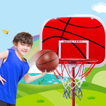 Mini krepšinio lankas su kamuoliu ir pompa Nešiojamas krepšinio lankas Krepšinio lankų rinkinys Vidaus žaidimas lauke