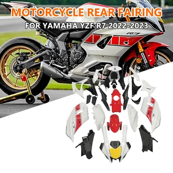 Motociklų apdaila YAMAHA YZFR7 R7 2022-2023 kokybės ABS viso rėmo apsaugos apsauga Raudonas ir baltas aptakų rinkinys