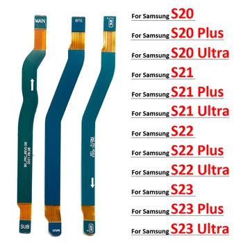 Nauja Samsung Galaxy S20, S21, S22, S23 Plus Ultra Fe 4G, 5G signalo antenos pagrindinės plokštės jungtis, LCD pagrindinės plokštės lankstus kabelis